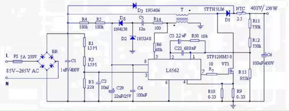 感叹设计之巧妙，升压PFC-L6562电感加隔离绕组作Vcc供电的妙用定性分析!